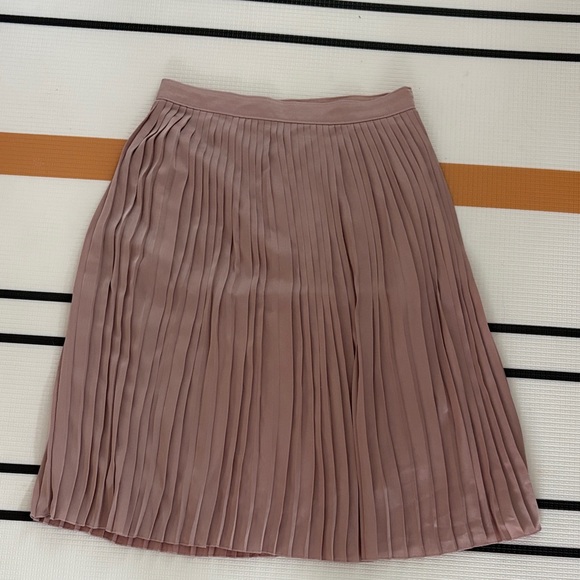 Abercrombie & Fitch Dresses & Skirts - Abercrombie & Fitch Pleated Skater Midi Skirt in Dusty Mauve